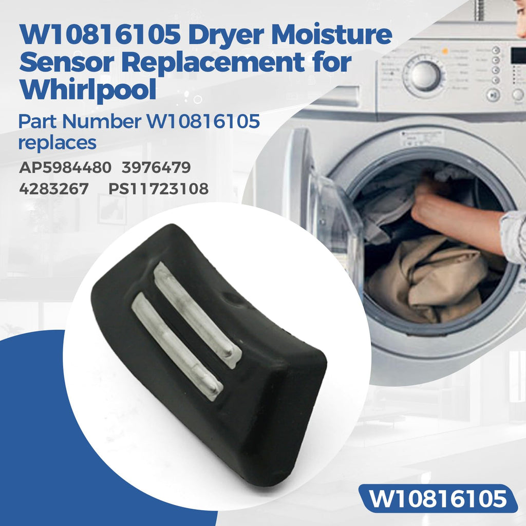W10816105 Dryer Moisture Sensor Replacement for Whirlpool Dryer