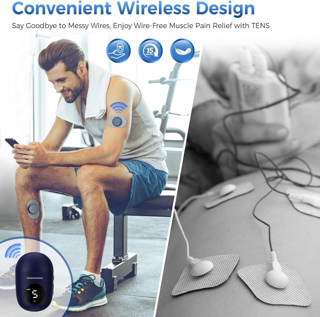 Wireless TENS Unit Muscle Stimulator, Pain Relief, Model U8PRO