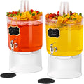 2 Gallon Drink Dispensers for Parties 2 PACK with Stand