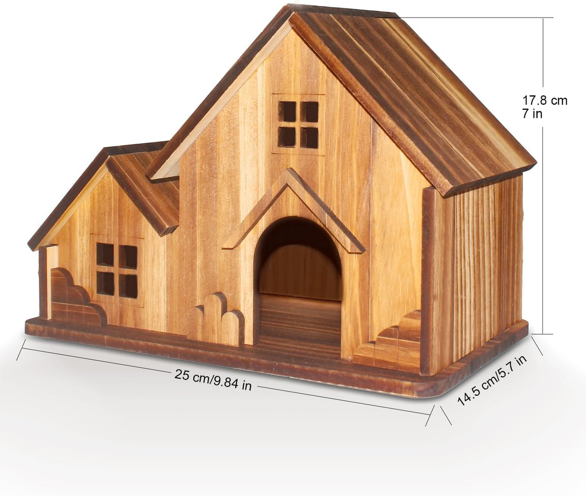 Bird Houses for Outside, Wooden Hanging Birdhouse with Spacious Space, Outdoor Bird Nest for Bluebirds, Finches