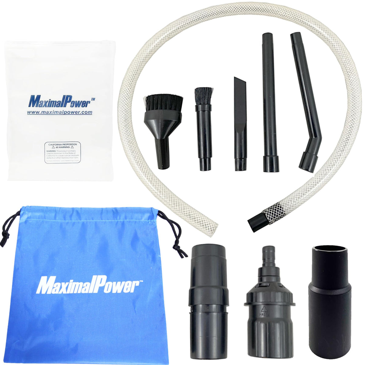MaximalPower Mini/Micro Vacuum Attachment Tool Kit 8-PC Set for Bissell Miele Shark - Combo Packs (Combo C)