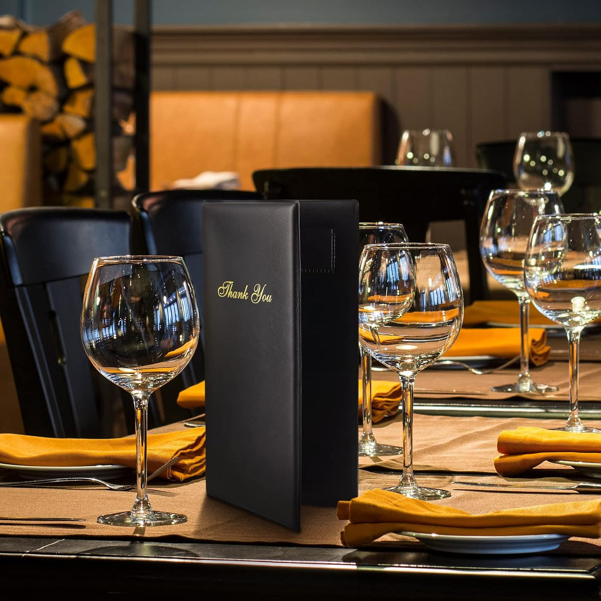 30 Pcs Restaurant Check Presenters, Black Guest Check Holders