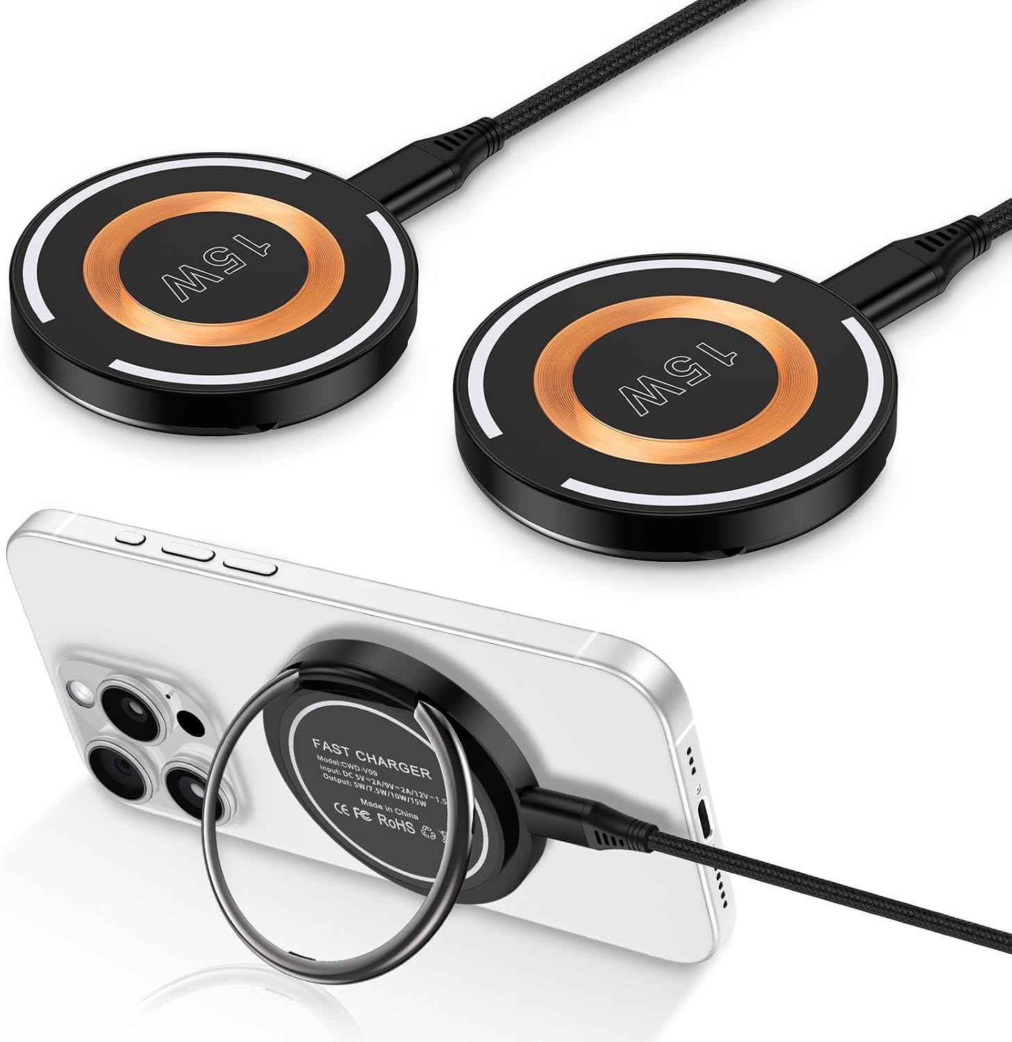 Samsung Magnetic Wireless Charger Fast Charging Pad MagSafe Charger for Samsung Galaxy S25 Plus/S24