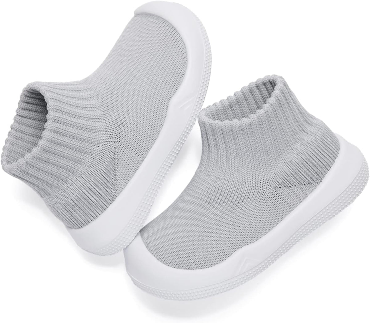 Baby Boy Girl Non-Skid Indoor Infant Walking Shoes Breathable Warm Elastic Sock Shoes with Memory Sole Protect Toes
