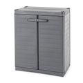 MaxIt 2-Shelf Lockable Utility Storage Base Cabinet, Gray