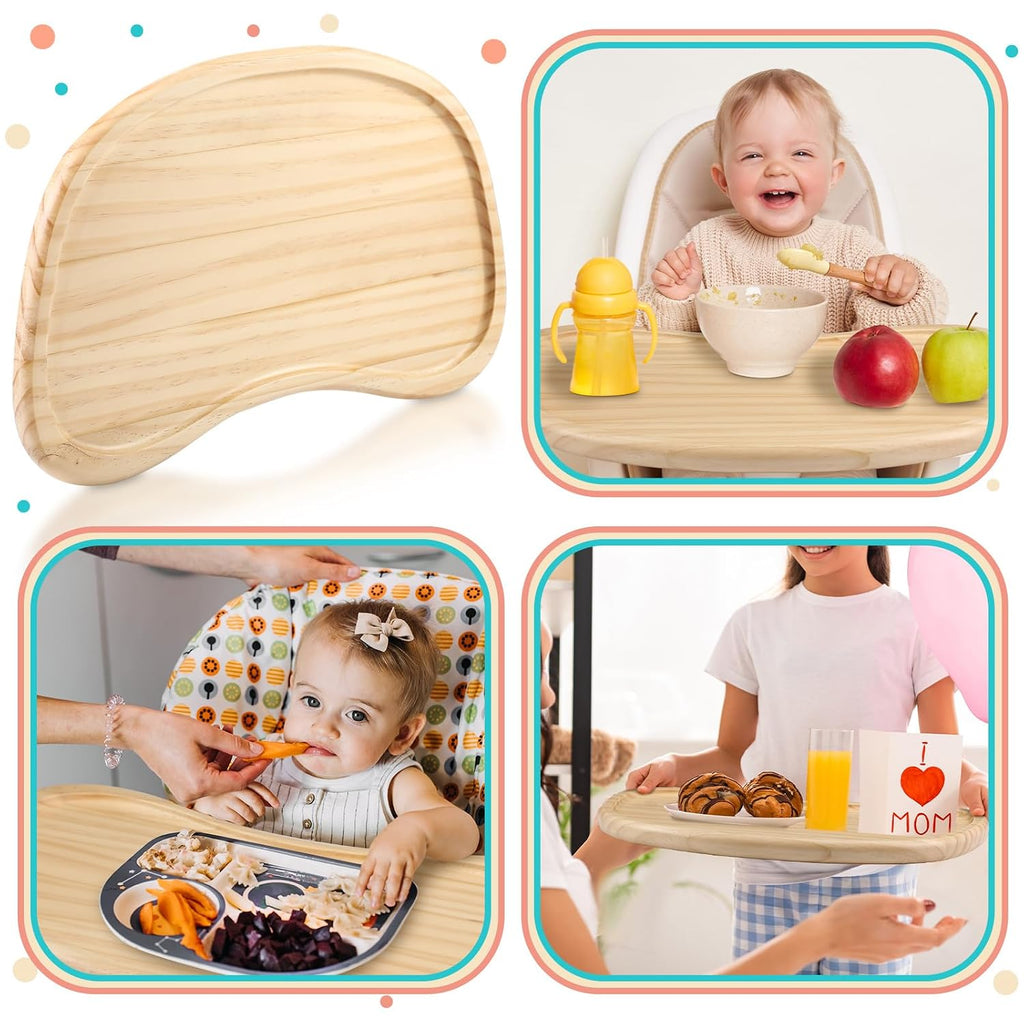 Baby Wooden High Chair Tray Universal Replacement for Toddlers