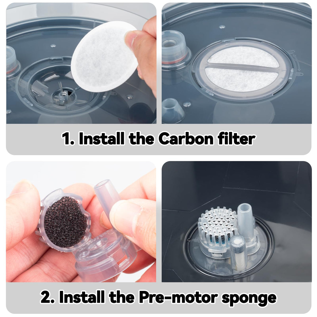 CERCGVEL Filter Replacement Compatible with BISSELL HydrateWell (4 Packs)