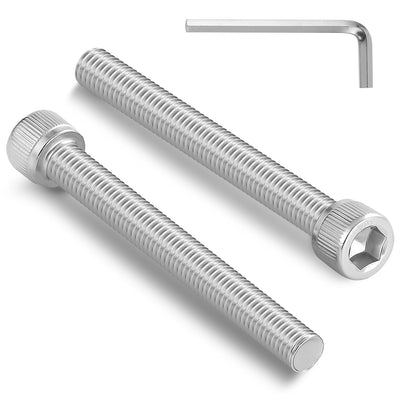 8pcs M8 x 120mm Hex Socket Head Cap Screws Bolts, 304 Stainless Steel 18-8, Allen Socket Drive,Bright Finish, Full Threads,with Hex Spanner