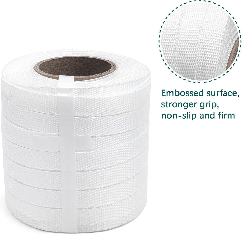 Packaging Strapping, Polyester Strapping, Woven Cord Strapping Roll 328' X 3/4" X 0.033" Pallet Strap Coil - Heavy