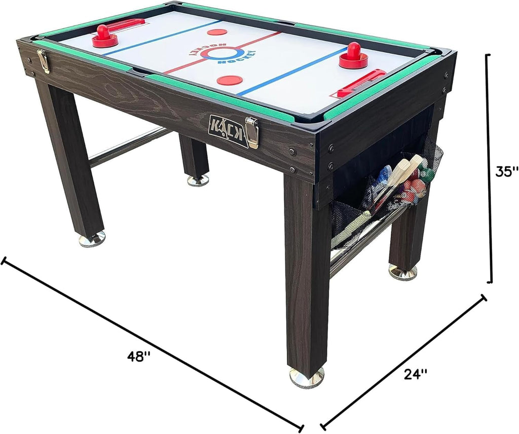 Quad 48" 4-in-1 Multi Game Table | Foosball, Billiards/Pool, Glide Hockey & Ping Pong