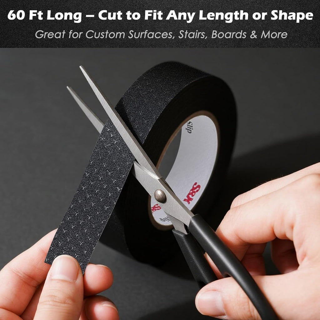 Anti Slip Tape 2in x 60ft Grip Tape for Stairs & Floors, Patterned