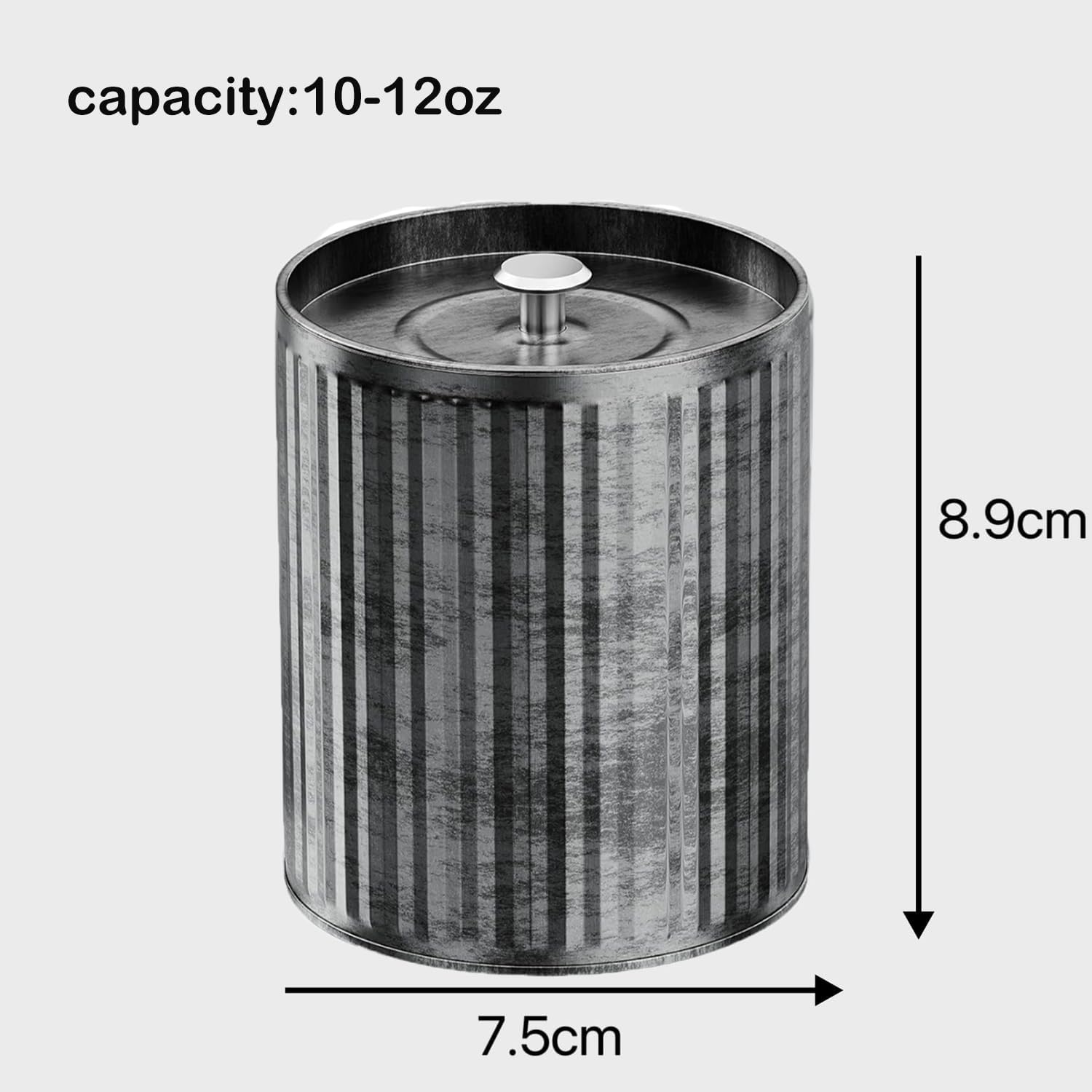 Thick 4 pcs 10oz Empty Candle Tins for Candle Making Vintage Style Candle Jars with Lid
