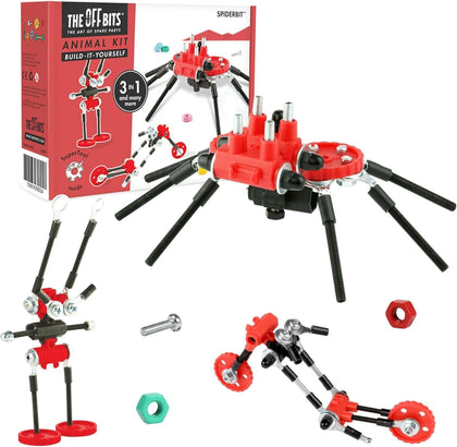 The Off Bits Erector Set: Animal Mini STEM Toys for Kids 6+, Toy Building Sets with Nuts & Bolts, STEM Building Toys