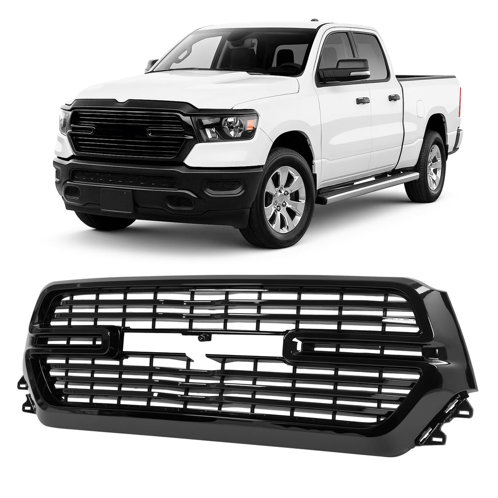 BALOCEO Grille Compatible with 2019-2022 Ram 1500