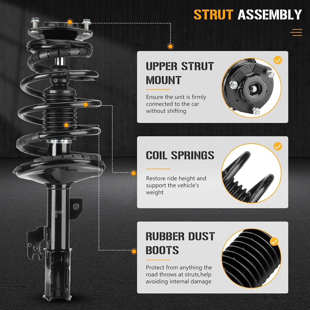 Front Struts Fit for Toyota Camry 2002 2003,for Lexus ES300 2002 2003