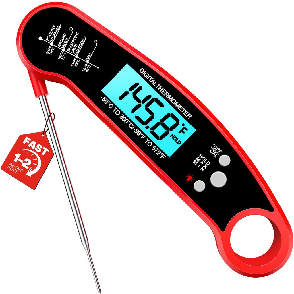 Meat Thermometer Digital, 1-2 Sec Instant Read, Food, Cooking, Grilling