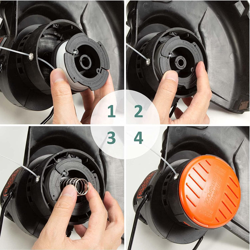 16 Pack Weed Eater String Compatible with Black+Decker, 360ft 0.065" AF-100 Replacement Spool, Autofeed String
