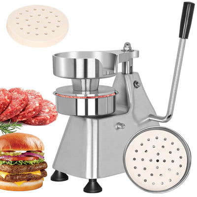 Commercial Hamburger Press Patty Maker with 6-inch Mold