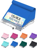 Blue Poly Mailers 12x15.5 100 Pack Self-Seal Shipping Envelopes M5
