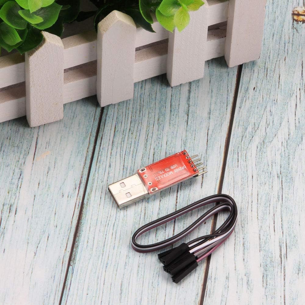 Ximimark 4Pcs USB 2.0 to TTL UART 5PIN Module Serial Converter CP2102 STC PRGMR Free Cable