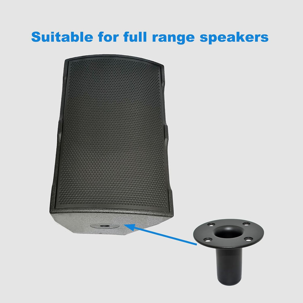 Speaker Stand Top Hat, 4.13"x3.29", All Metal, 2 Packs | One-piece construction, Speaker Cabinet Pole Mount，PA/DJ