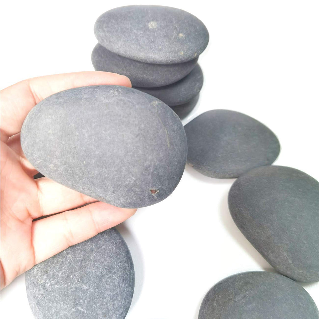 120 Pcs Painting Rocks, DIY Rocks Flat & Smooth Kindness Rocks for Arts, Crafts, Decoration, Medium/Small/Tiny Rocks