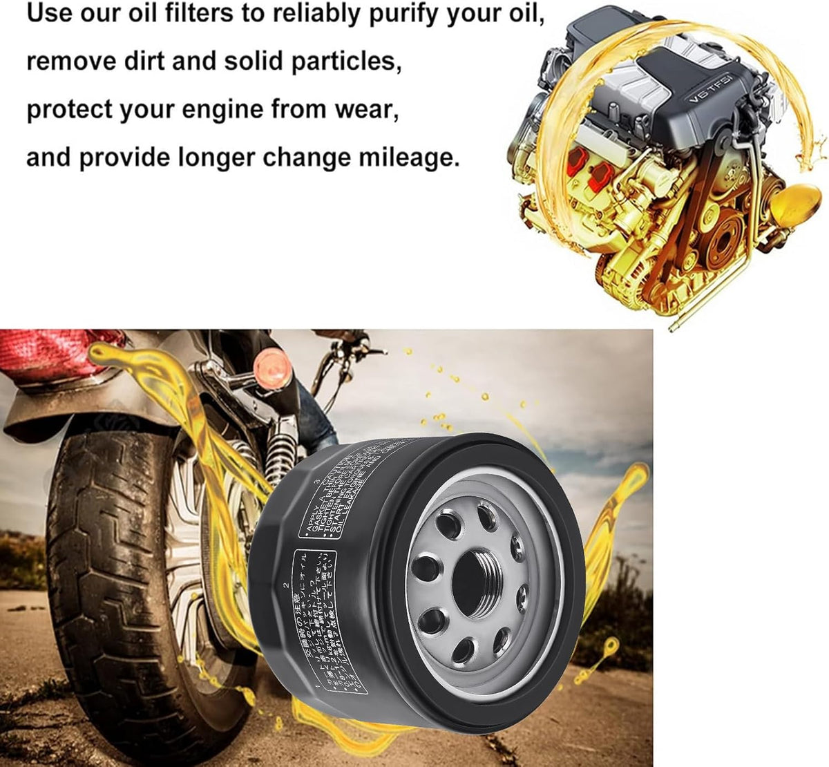 TIANYAN 12 050 01‑S Oil Filter 12 050 01 for Kohler Lawn Mower Engines, 1PC