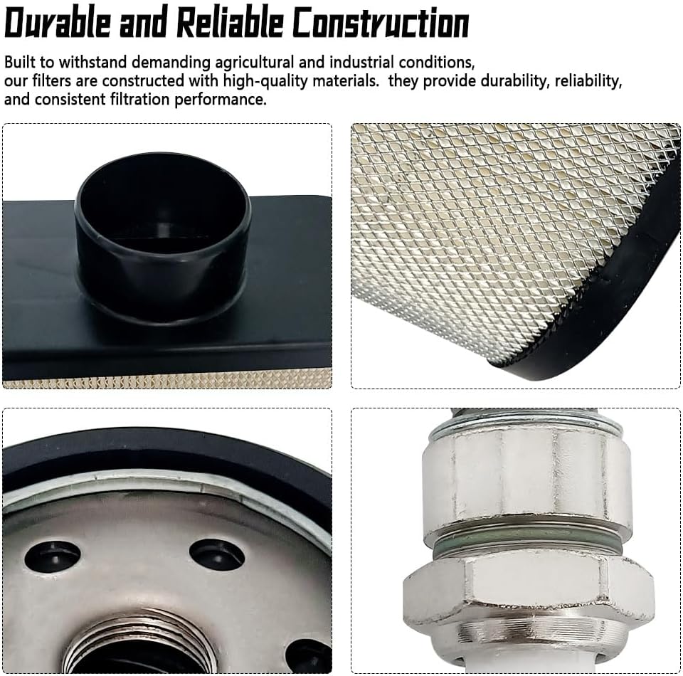 Maintenance Filter Kit for John Deere Z530M, Air Filter, Repl MIU12555