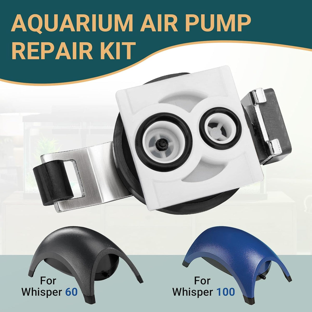 75077878 Air Pump Repair Kit forTetra Whisper 60 & 100 Filter, 2 Pack