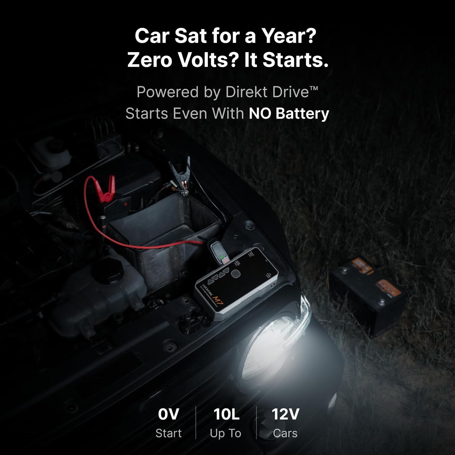 M7 SmartIgnition Jump Starter with Air Compressor, TÜV Certified 12V Car Battery Booster Pack, Portable Tire