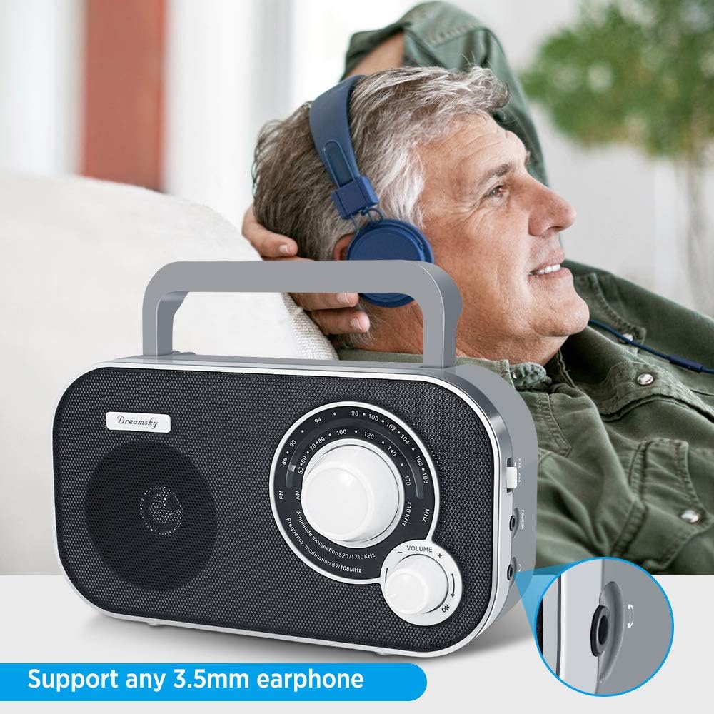 AM FM Portable Radio Plug in Wall or Battery Operated