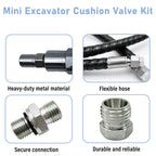 Mini Excavator Cushion Valve Kit for Hydraulic Swivel Motor