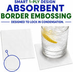 Bulk Cocktail Napkins, White Beverage Napkin Paper, Bar, Wedding