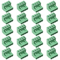 20pcs 4P 5.08mm Angle PCB Screw Terminal Block