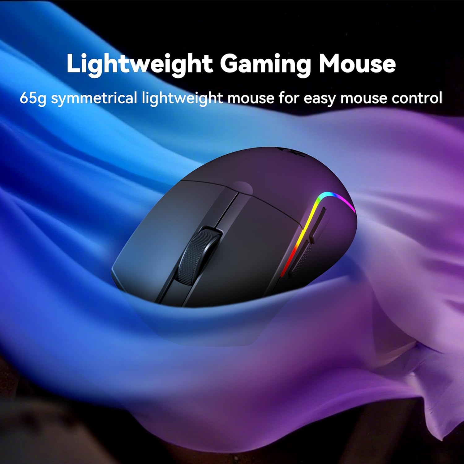 S107KS Wireless Gaming Keyboard and Mouse, RGB Backlit, 3 Mode (Wired/2.4G/BT), Up to 10,000 DPI Gaming Mouse with