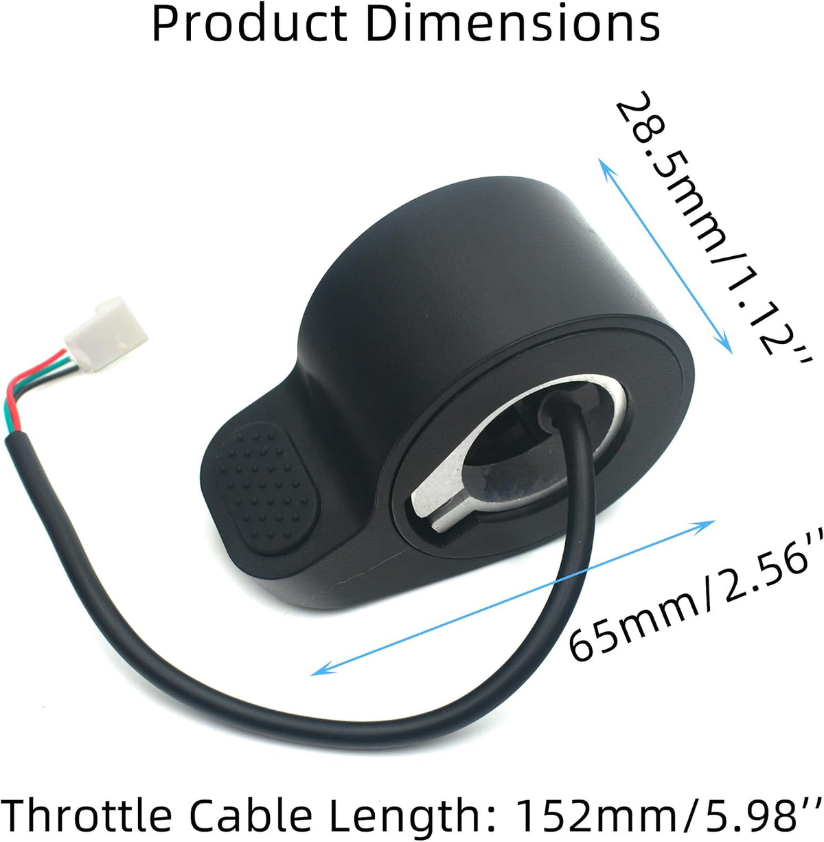 Thumb Throttle Replacement for Xiaomi M365/Pro 1S, Male Connector