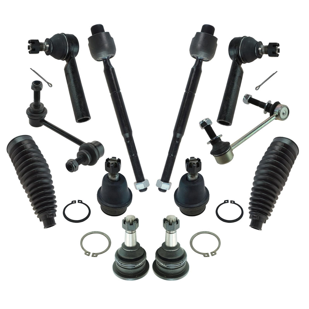 TRQ Front Steering & Suspension Kit Ball Joint Steering Rack & Pinion