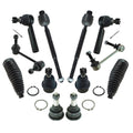 TRQ Front Steering & Suspension Kit Ball Joint Steering Rack & Pinion