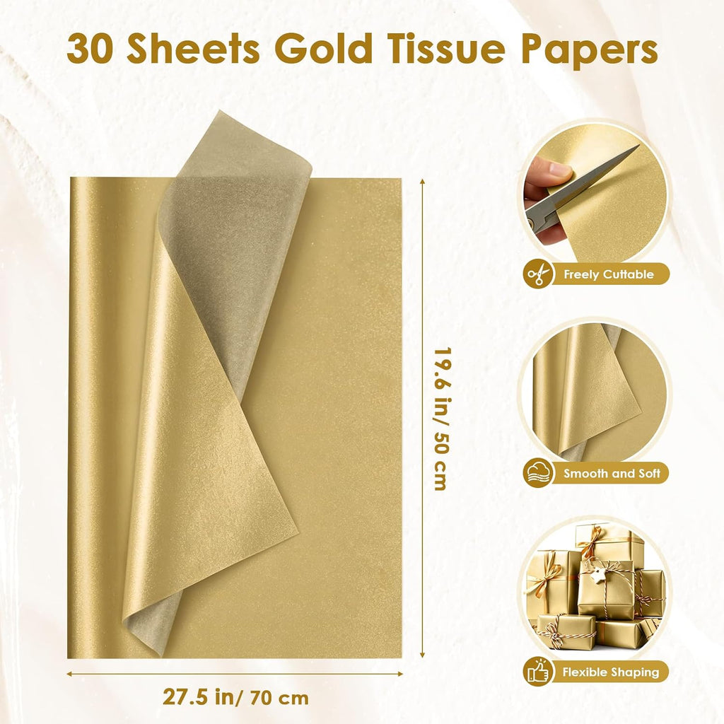 Gold Tissue Paper 20 x 28 Inch