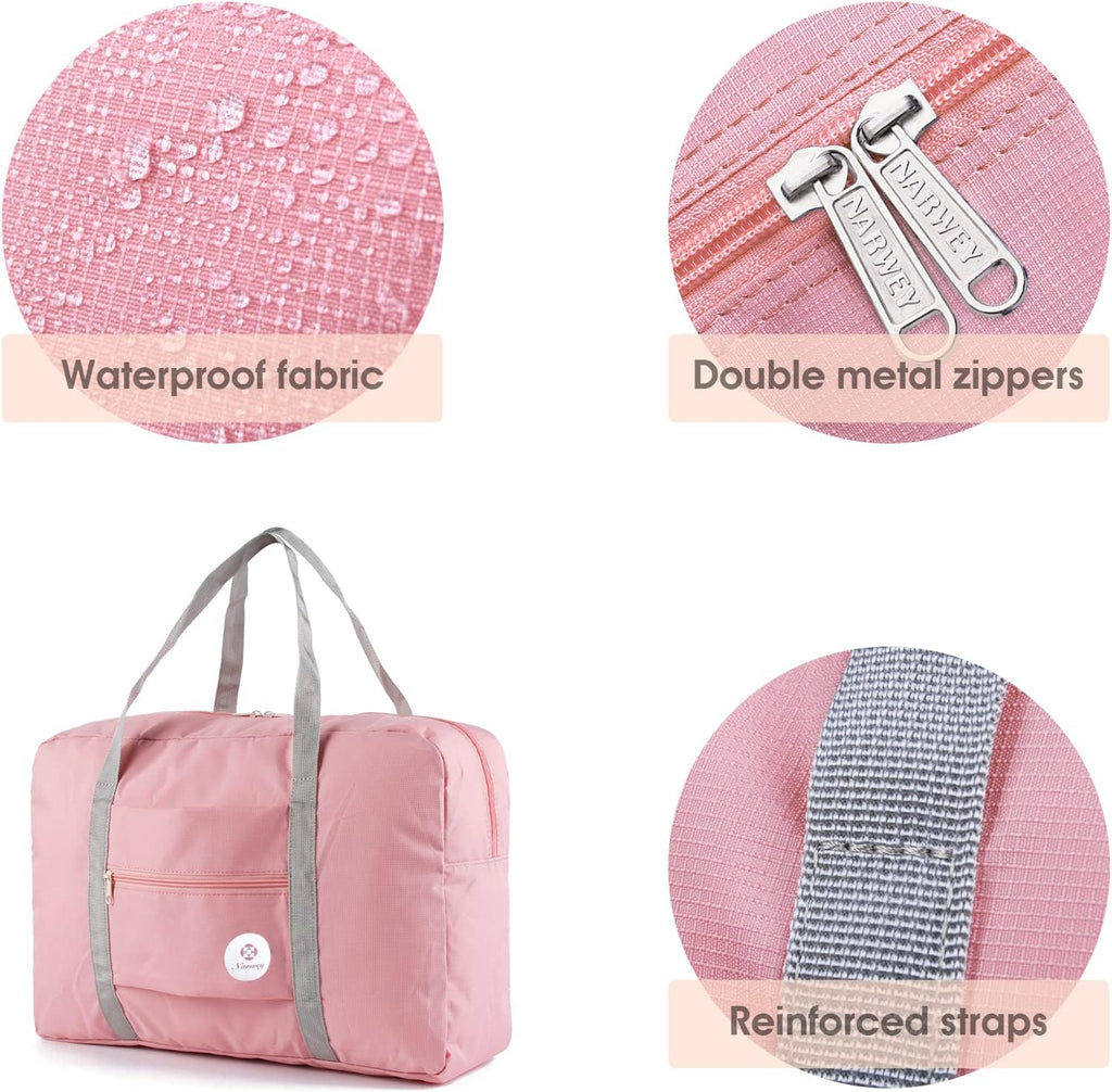 For Spirit Airlines Personal Item Bag Foldable Travel Duffel Bag Tote Carry on Luggage Duffle Overnight for Women and