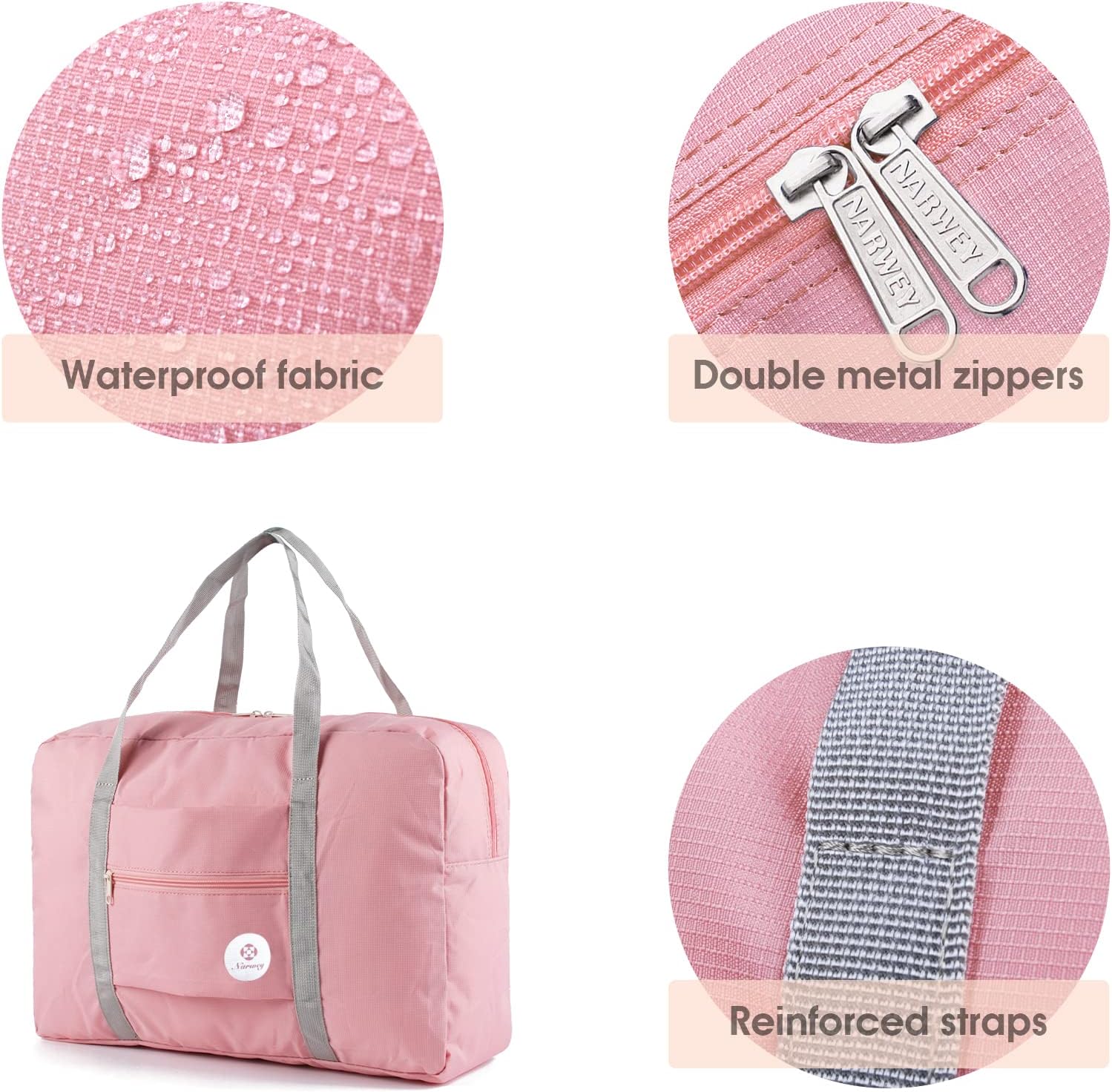 For Spirit Airlines Personal Item Bag Foldable Travel Duffel Bag Tote Carry on Luggage Duffle Overnight for Women and