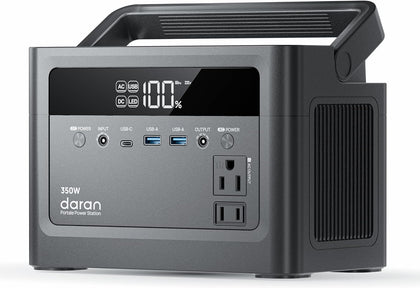 2026 Portable Power Station 700W Surge, 288Wh LiFePO4 Battery Backup, Power Bank with AC Outlet 350W/110V, Solar