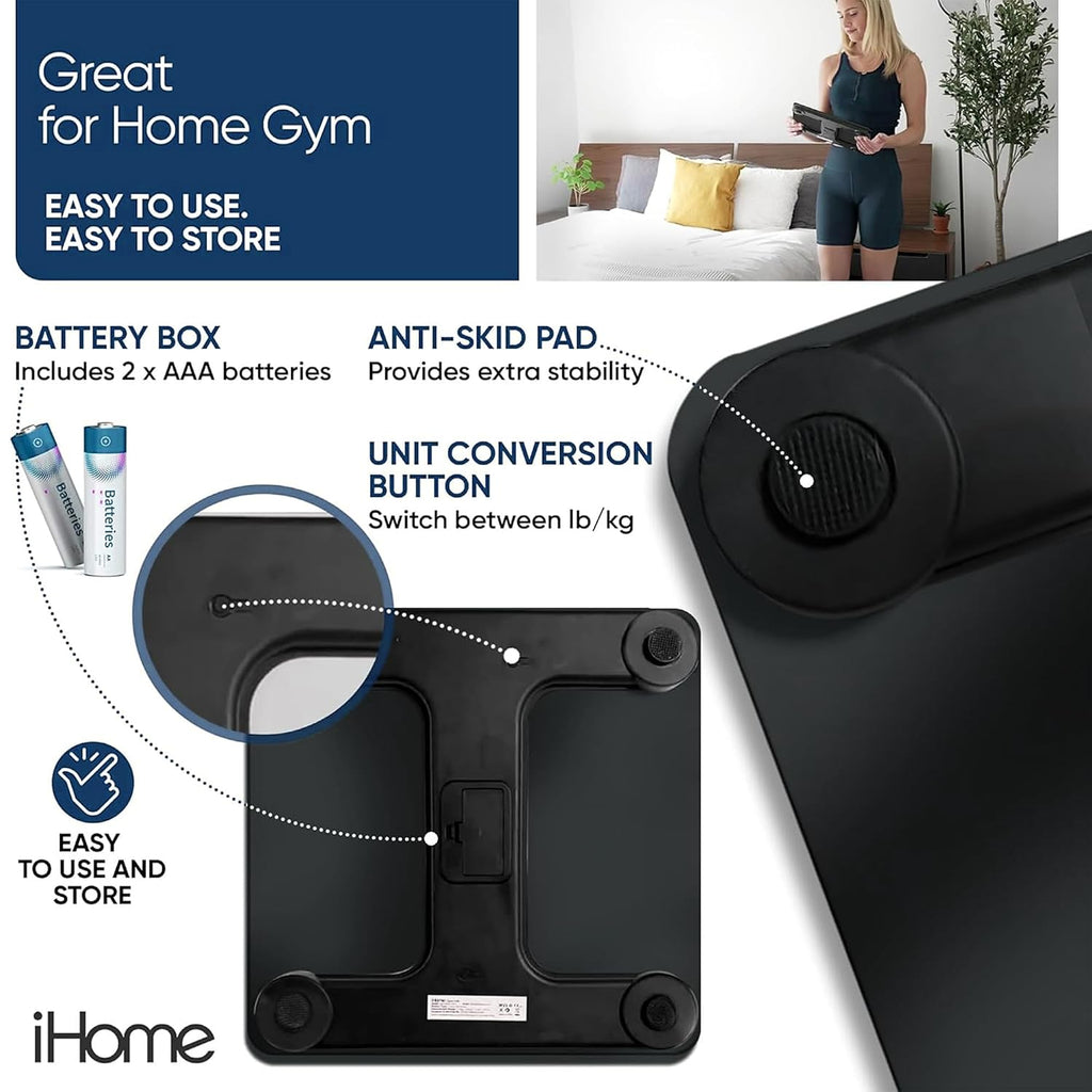 Digital Scale, Bathroom Scale, Batteries Included, Scale Body Weight, Weight Scale, Bathroom Scales for Weight
