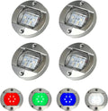 Marine Boat Courtesy Lights, 3’’ RGBW Boat Interior/Deck Lights