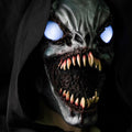 Ghoulish LED Light Up Latex Mask Full Head Demon Monster Halloween Costume | realistic scary horror monster texture