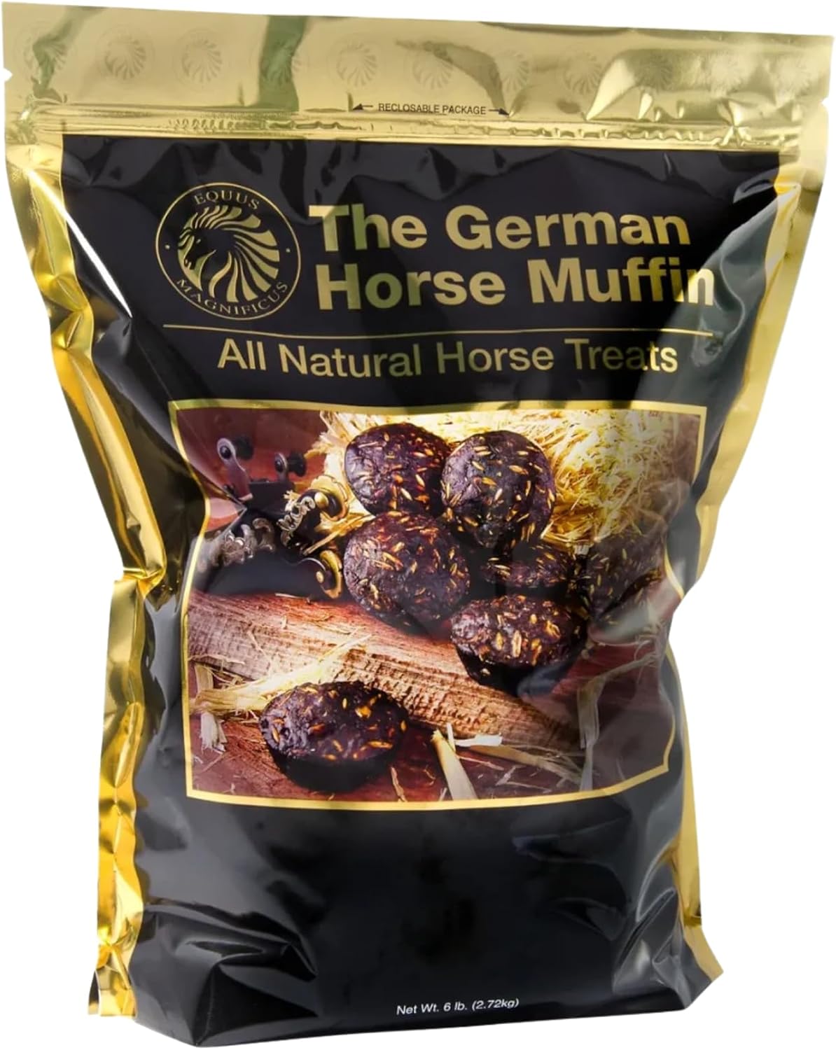 German Horse Muffins, Minty and Molasses Whole Grain and All Natural Horse Treats (6 Pound, Molasses)