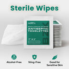 BZK Antiseptic Wipes, 240 Count - 7"x5" Individually Wrapped