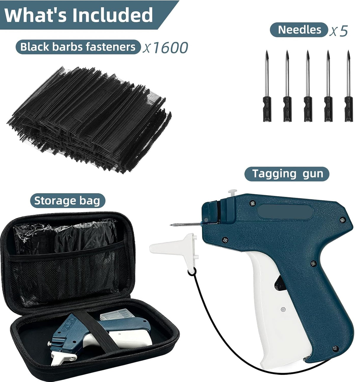 Price Tagging Gun for Clothing, Retail Tag Attacher Gun for Clothes