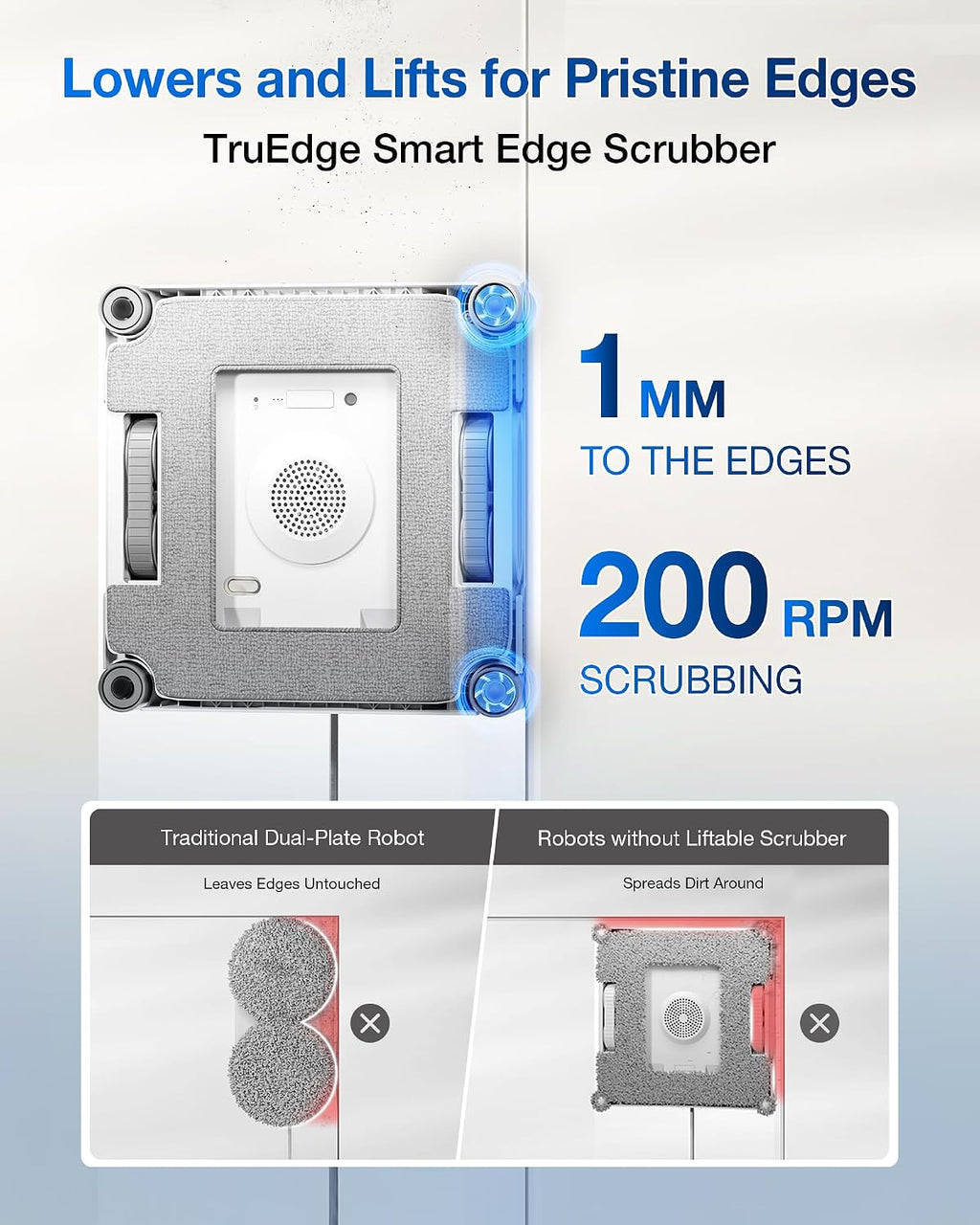 WINBOT W2S Window Cleaning Robot with TruEdge Cleaning