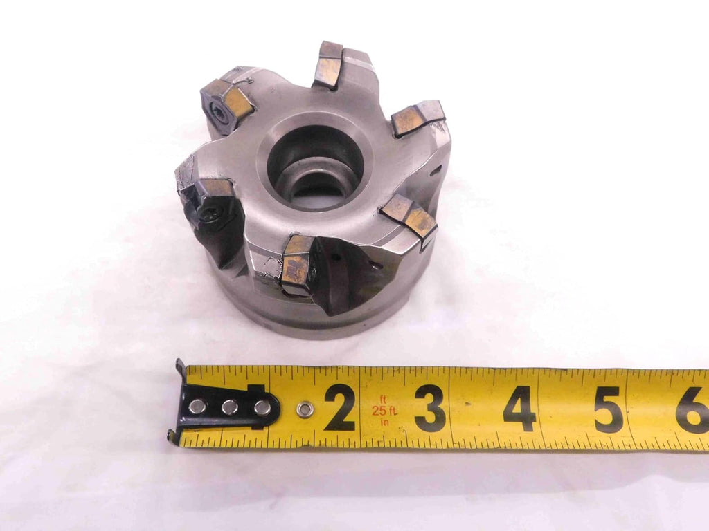 ISCAR 3" O.D. COOLANT Thru FACE Mill 1 1/4 Pilot 1/2 Key Holds 6 Inserts 3.0 - NS3396BL5
